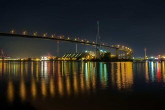 Hamburg: Köhlbrandbrücke in Hamburg