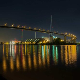 Hamburg: Köhlbrandbrücke in Hamburg