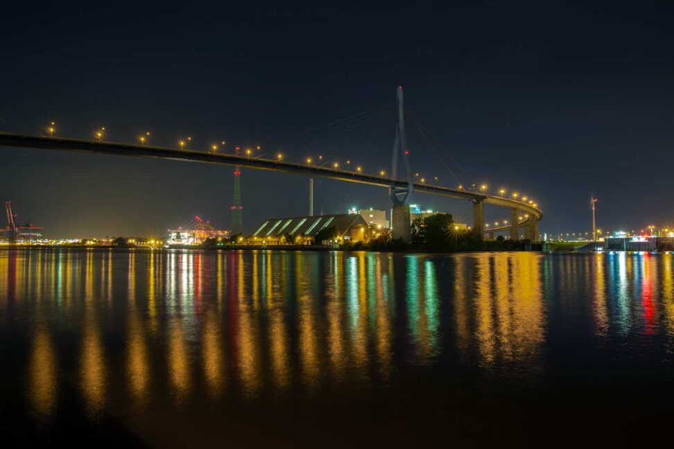 Hamburg: Köhlbrandbrücke in Hamburg