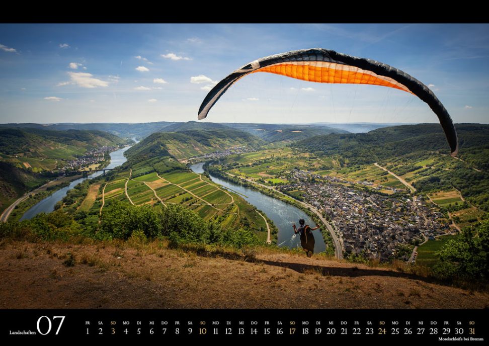 Wandkalender 2022 Landschaften: Moselschleife bei Bremm