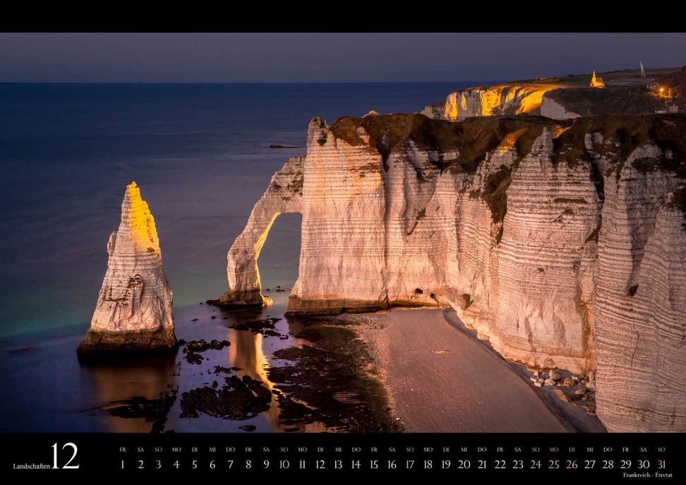 Kalender Landschaft 2023 - Etretat Normandie