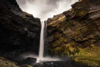 Kvernufoss Island in Island
