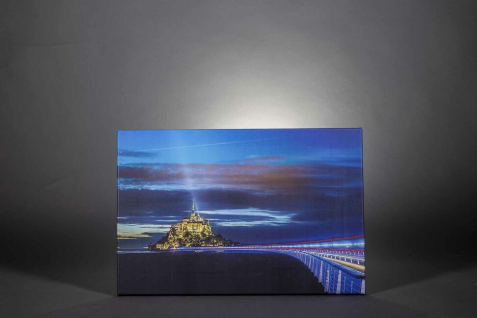Wandbild Mont Saint Michel auf Leinwand gedruckt im Sonderangebot