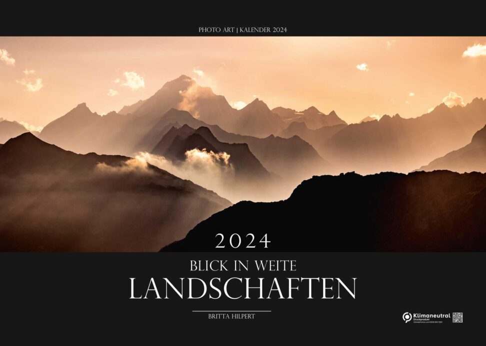 Kalender Europa Landschaft 2024: Titelblatt Alpenpanorama