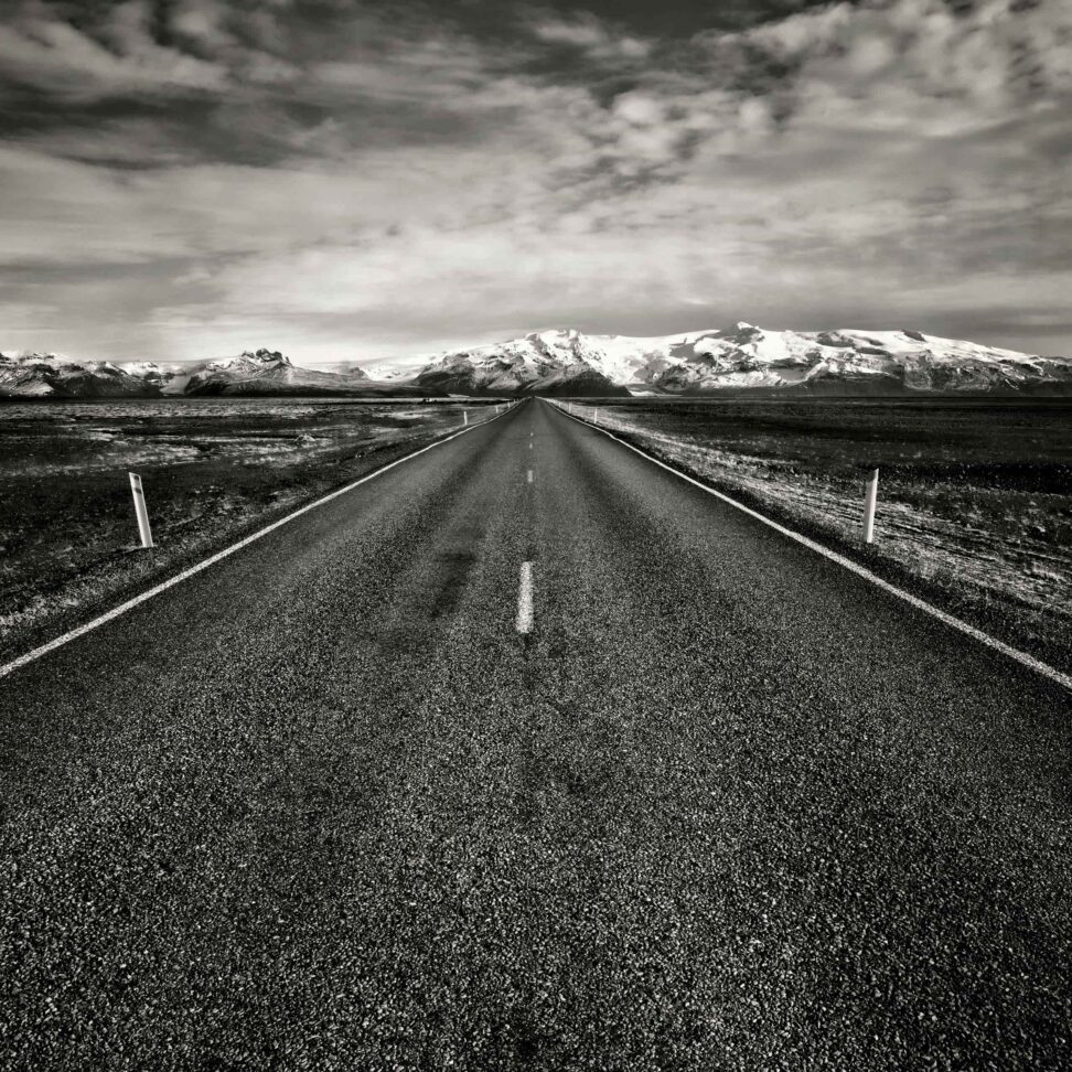 Landschaftsfotografie: Ringstraße in Island in Richtung Skaftafell Nationalpark