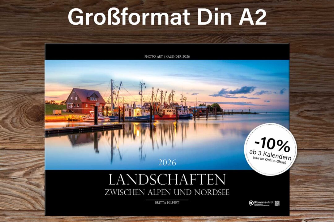 Landschaftskalender 2026 Alpen-Nordsee Titelblatt