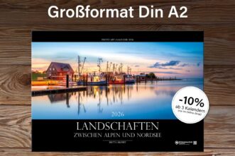 Landschaftskalender 2026 Alpen-Nordsee Titelblatt